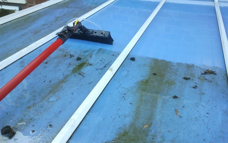 From GREEN to CLEAN! Conservatory roof cleaning.
